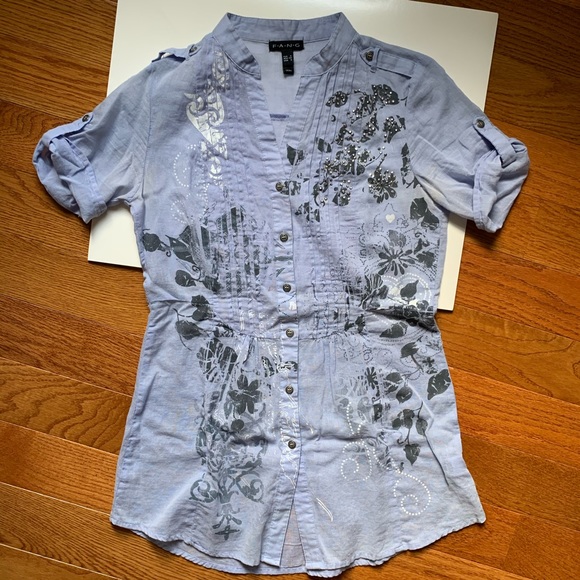 SOLD❗️ Short Sleeve Cotton Tunic - Picture 1 of 9